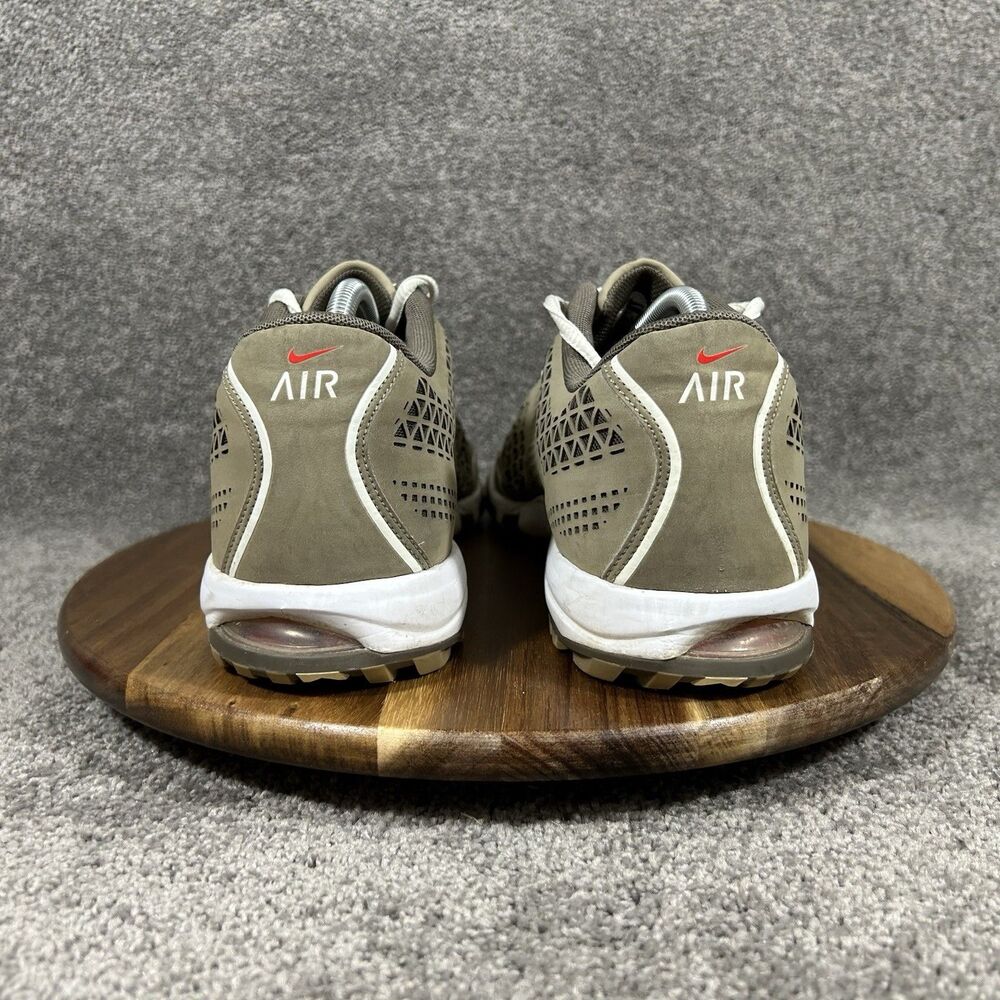 Nike Air Rate Tour 379200-212 Men’s Size 11.5 Khaki Mesh Spiked Golf Shoes Used - Picture 6 of 11